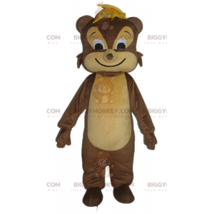 Traje de mascote de esquilo BIGGYMONKEY™ de roedor marrom e