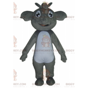 BIGGYMONKEY™ Disfraz de mascota de koala gris y blanco