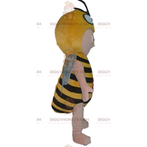 Boy BIGGYMONKEY™ Mascot Costume Yellow and Black Bee Costume –