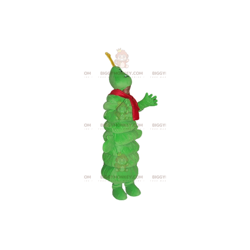 BIGGYMONKEY™ Costume da mascotte Bruco gigante verde con