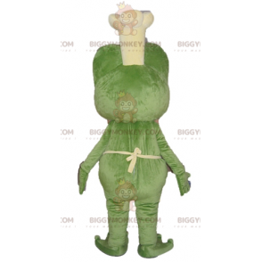 Kostium maskotka zielono-żółto-różowa żaba BIGGYMONKEY™ z