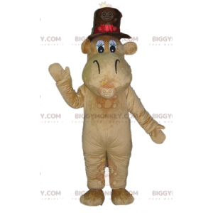 Costume da mascotte marrone cammello ippopotamo BIGGYMONKEY™