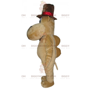Disfraz de mascota de camello hipopótamo BIGGYMONKEY™ marrón