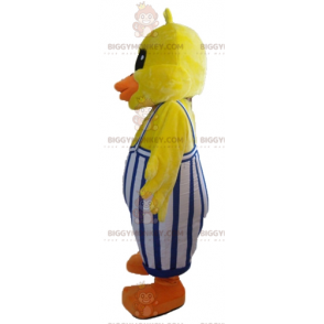 BIGGYMONKEY™ Yellow Duck Chick -maskottiasu haalareilla -