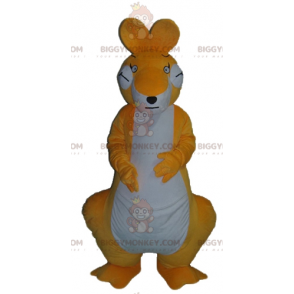 Costume da mascotte BIGGYMONKEY™ da canguro gigante arancione e