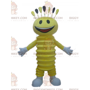 Kostým maskota velmi usměvavého žlutého muže BIGGYMONKEY™ –