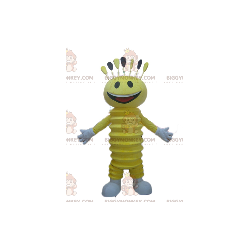 Very Smiling Yellow Man BIGGYMONKEY™ Mascot Costume -