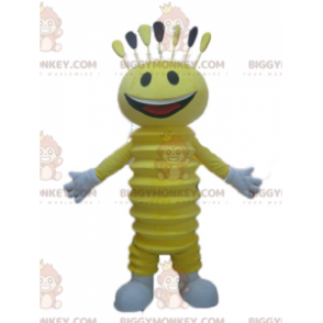Costume de mascotte BIGGYMONKEY™ de bonhomme jaune très