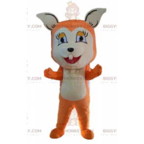 Costume de mascotte BIGGYMONKEY™ de renard orange et blanc