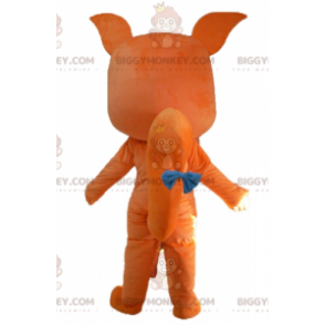 Costume de mascotte BIGGYMONKEY™ de renard orange et blanc