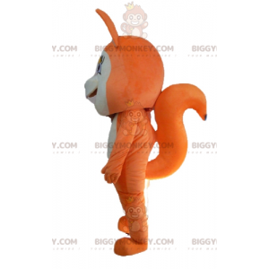 Costume de mascotte BIGGYMONKEY™ de renard orange et blanc