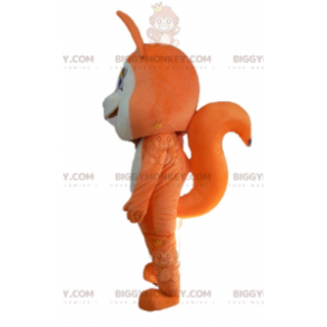 Costume de mascotte BIGGYMONKEY™ de renard orange et blanc