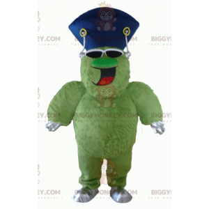 Costume de mascotte BIGGYMONKEY™ de monstre vert poilu et dodu