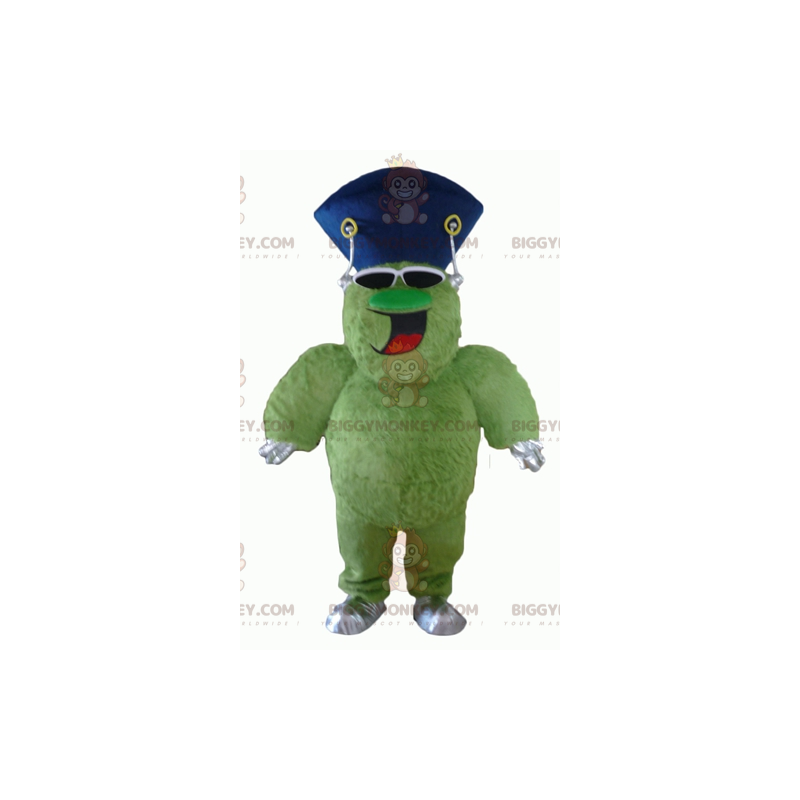 Costume de mascotte BIGGYMONKEY™ de monstre vert poilu et dodu