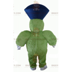 Costume de mascotte BIGGYMONKEY™ de monstre vert poilu et dodu