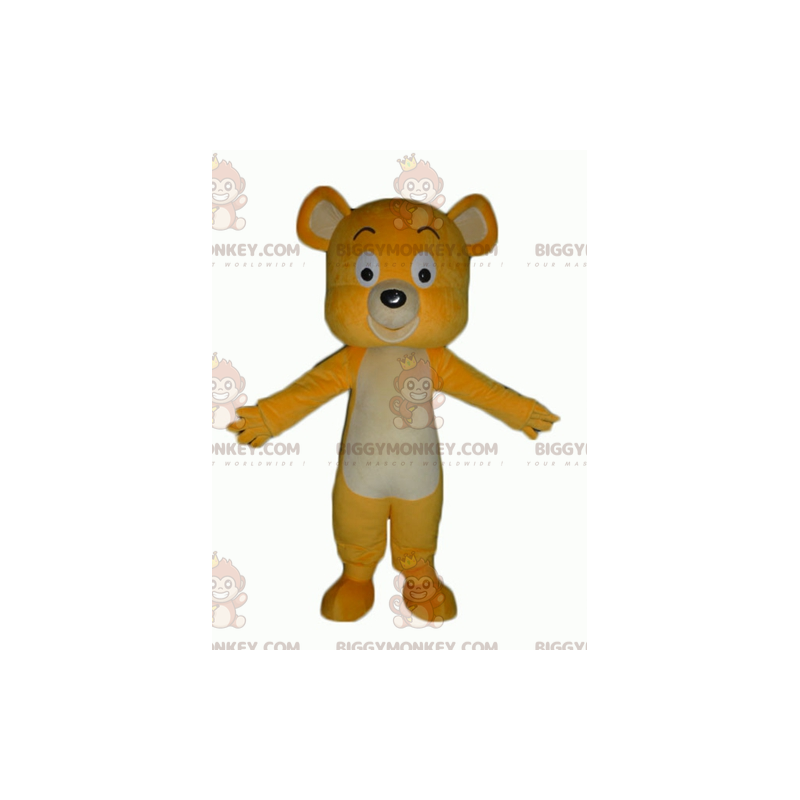 Disfraz de mascota BIGGYMONKEY™ de oso de peluche amarillo y