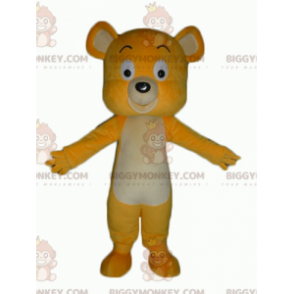 Disfraz de mascota BIGGYMONKEY™ de oso de peluche amarillo y