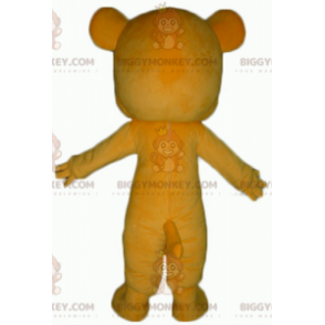 Costume de mascotte BIGGYMONKEY™ de nounours jaune et blanc