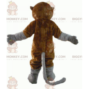 Costume da scimmia marrone e grigio con coda lunga BIGGYMONKEY™