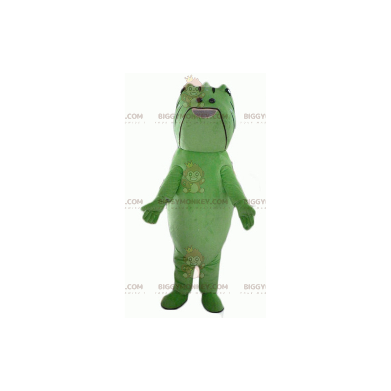 Costume da mascotte pesce creatura verde e nero BIGGYMONKEY™ -