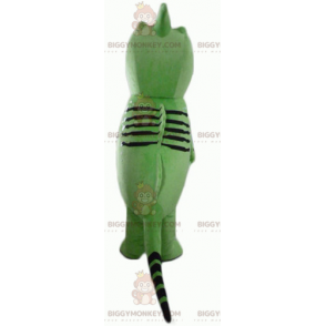 Costume da mascotte pesce creatura verde e nero BIGGYMONKEY™ -