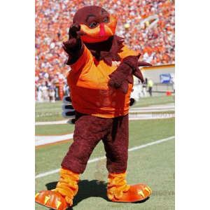 Brown and Orange Turkey BIGGYMONKEY™ Mascot Costume –