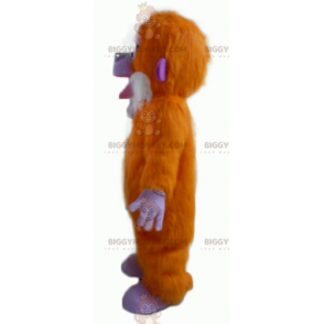 Costume de mascotte BIGGYMONKEY™ de singe orange violet et