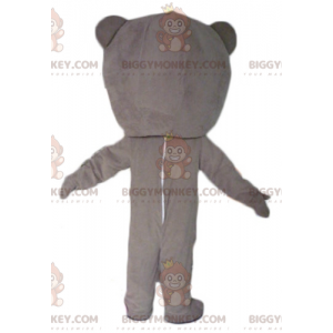 BIGGYMONKEY™ Costume da mascotte di Teddy beige e bianco in