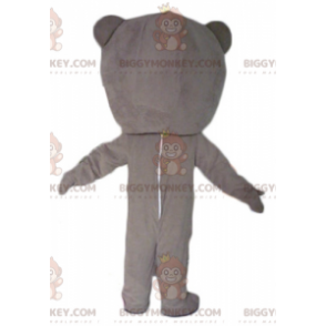 Costume de mascotte BIGGYMONKEY™ de nounours beige et blanc en