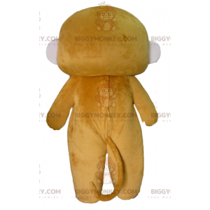 Fantasia de mascote BIGGYMONKEY™ de macaco marrom e rosa com