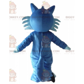 Bonito disfraz de mascota BIGGYMONKEY™ de zorro azul de dos