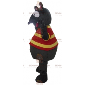 BIGGYMONKEY™ Fun Gray and Pink Mouse Mascot Costume with