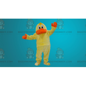 Traje de mascote de pato amarelo e laranja BIGGYMONKEY™ –