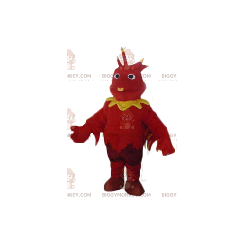 Red and Yellow Bird Dragon BIGGYMONKEY™ Mascot Costume -