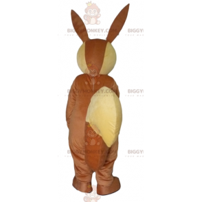 Costume de mascotte BIGGYMONKEY™ de grand lapin marron et beige