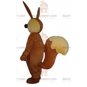 BIGGYMONKEY™ Costume da mascotte coniglietto grande marrone e