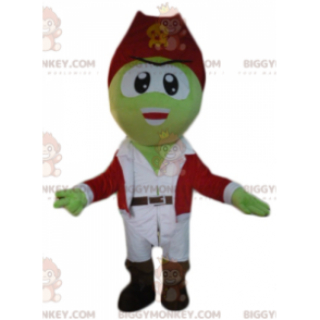 Costume de mascotte BIGGYMONKEY™ de pirate vert en tenue