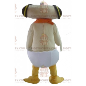 Beige Ente in Eierschale BIGGYMONKEY™ Maskottchenkostüm -