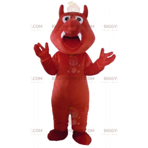 Crocodile Dinosaur Red Boar BIGGYMONKEY™ Mascot Costume –