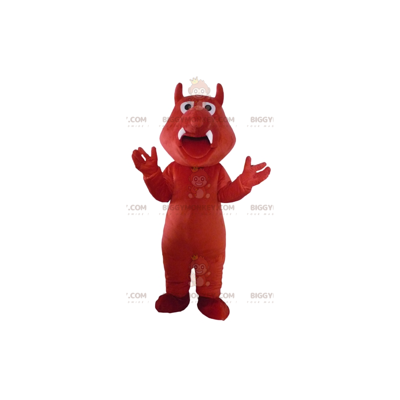 Costume de mascotte BIGGYMONKEY™ de sanglier rouge de dinosaure