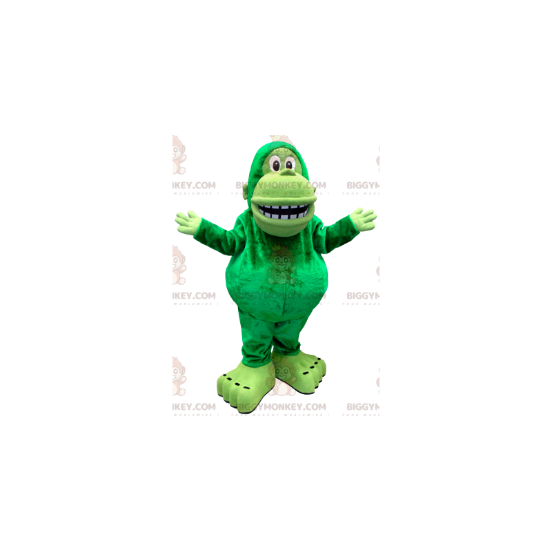 Costume de mascotte BIGGYMONKEY™ de singe vert géant -