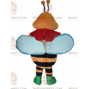 BIGGYMONKEY™ Costume mascotte ape sorridente colorato arancione