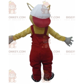 BIGGYMONKEY™ Mascot Costume Yellow Ants With Red Overalls –