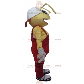 BIGGYMONKEY™ Mascot Costume Yellow Ants With Red Overalls –