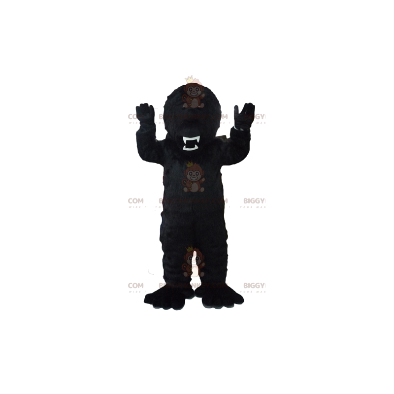 BIGGYMONKEY™ Fierce Looking Black Gorilla Mascot Costume –
