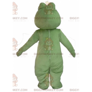 Zeer lachende groene kikker BIGGYMONKEY™ mascottekostuum -