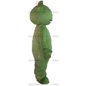 Traje de mascote de sapo verde muito sorridente BIGGYMONKEY™ –