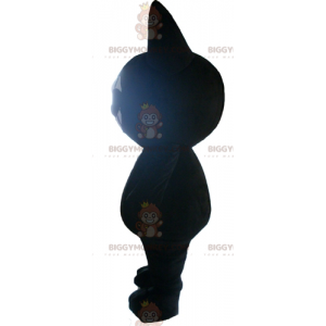 Disfraz de mascota BIGGYMONKEY™ de gato negro gordo muy