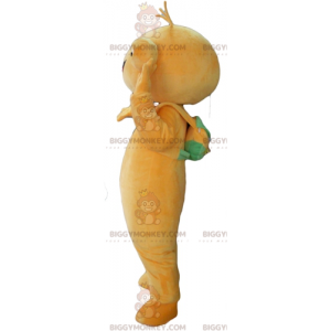 Very Smiling Orange Creature Frog BIGGYMONKEY™ Mascot Costume -