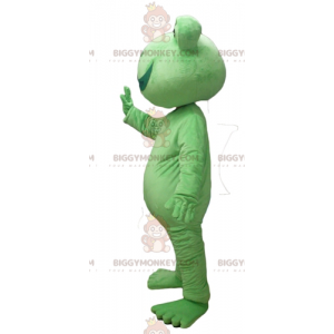 Sehr lächelnder grüner Frosch BIGGYMONKEY™ Maskottchen-Kostüm -